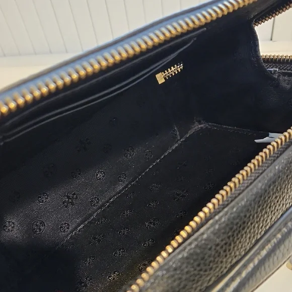 Tory Burch Black and Gold Crossbody Bag - Picture 3 of 4